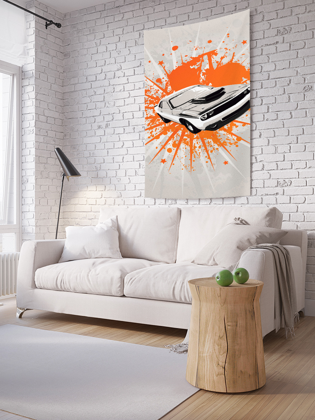 

Вертикальное фотопанно на стену JoyArty Маскл кар 150x200 см, Маскл кар