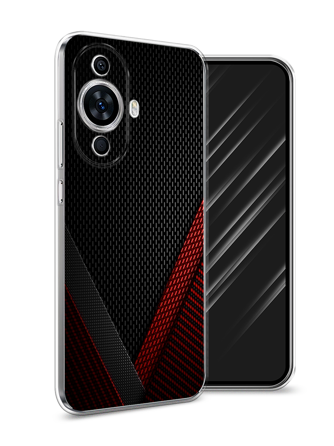 

Чехол Awog на Huawei Nova 11 "Красный карбон", Черный;красный, 6121250-3
