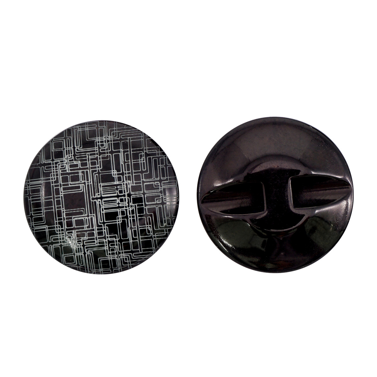 

Пуговица АЙРИС, CN A081, 44L (01-black чёрный), 24 шт