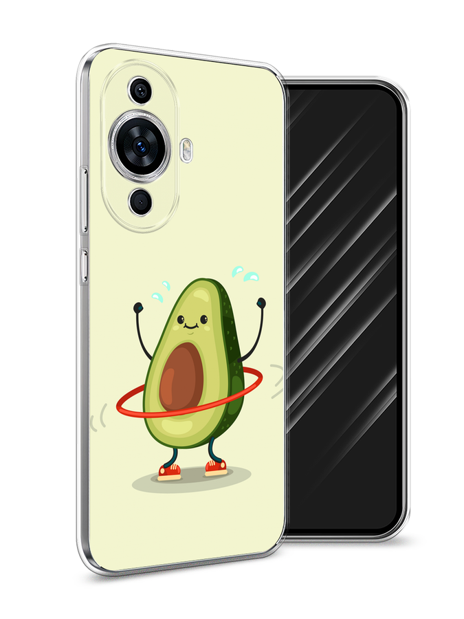 

Чехол Awog на Huawei Nova 11 "Авокадо с обручем", Бежевый, 6121250-10