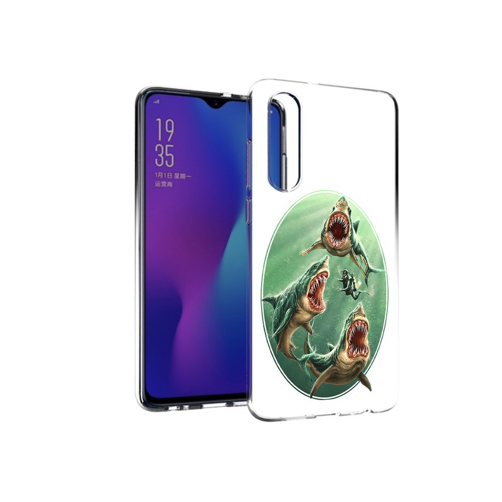 

Чехол MyPads Tocco для Huawei P30 синяя бездна, Прозрачный, Tocco