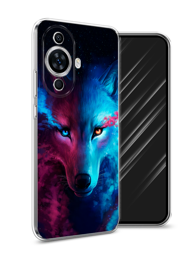 

Чехол Awog на Huawei Nova 11 "Волшебный волк", Голубой;розовый, 6121250-1