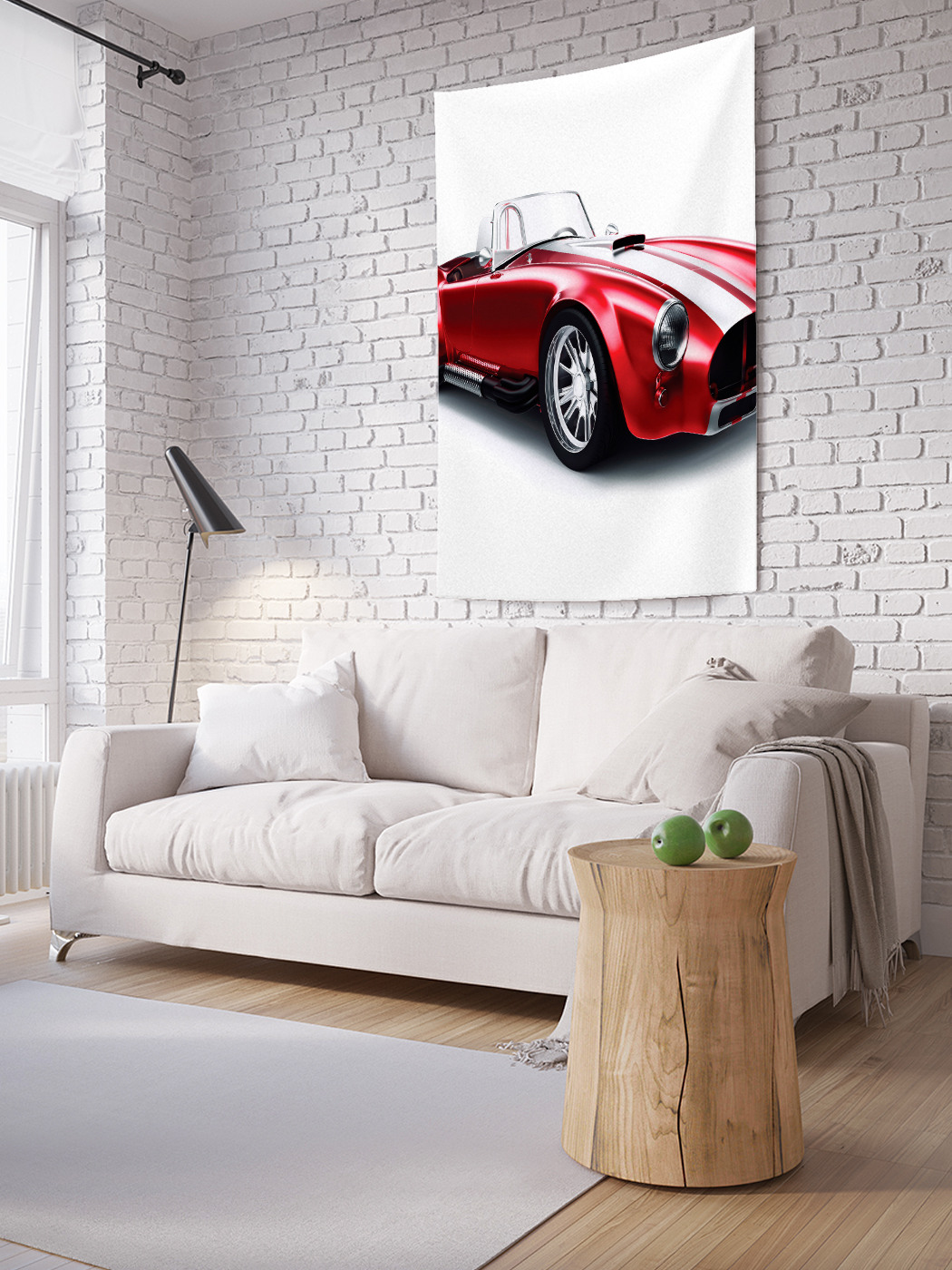 

Вертикальное фотопанно на стену JoyArty Яркий спорткар 150x200 см, Яркий спорткар