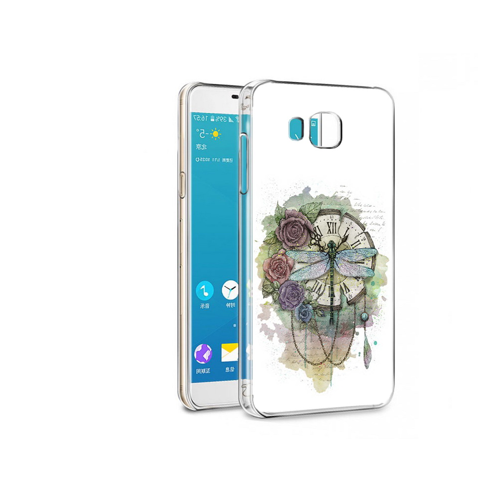 Чехол MyPads Tocco для Samsung Galaxy C7 старинные часы в цветах (PT38867.551.621)