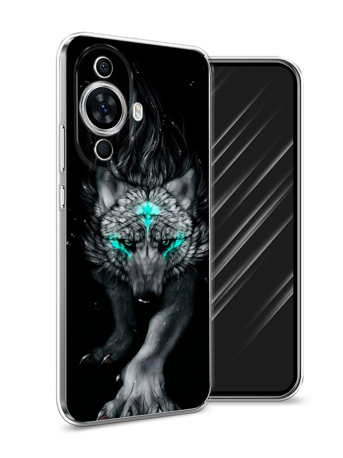 

Чехол Awog на Huawei Nova 11 "Волшебный волк", Черный;серый, 6121250-2