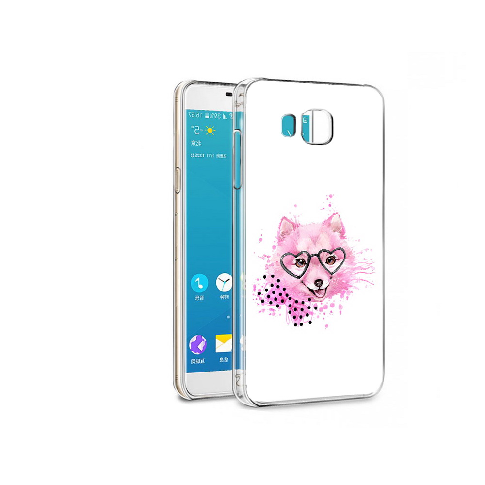 Чехол MyPads Tocco для Samsung Galaxy C7 розовый волченок (PT38867.551.585)