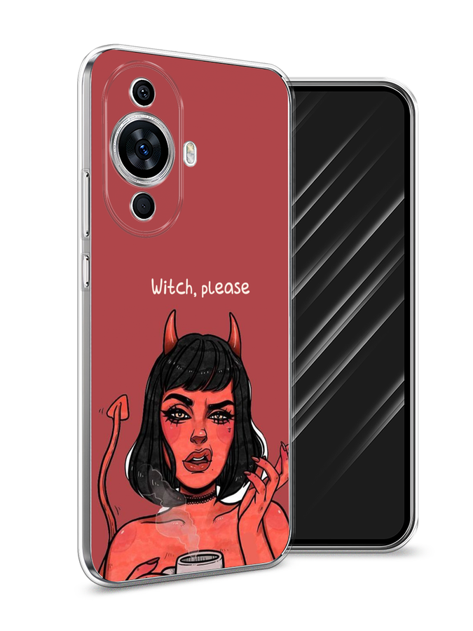 

Чехол Awog на Huawei Nova 11 "Evil Girl", Бордовый;черный, 6121250-6