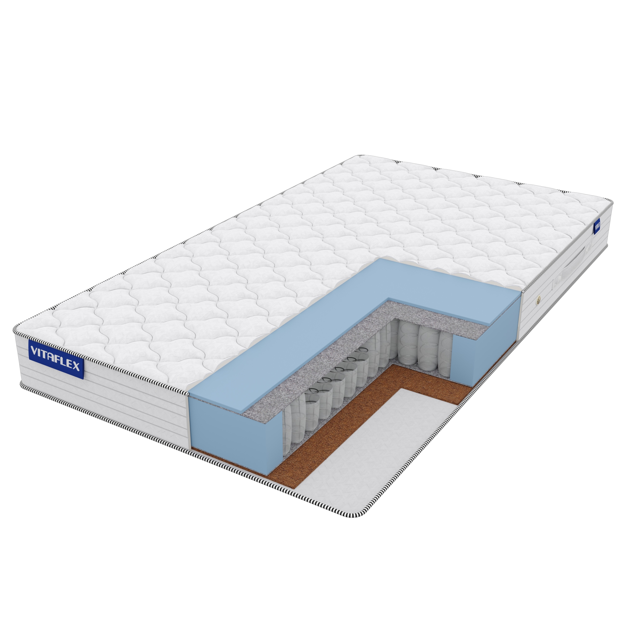 

Матрас Vitaflex Simple Foam-Hard 185х180, Белый, Foam-Hard