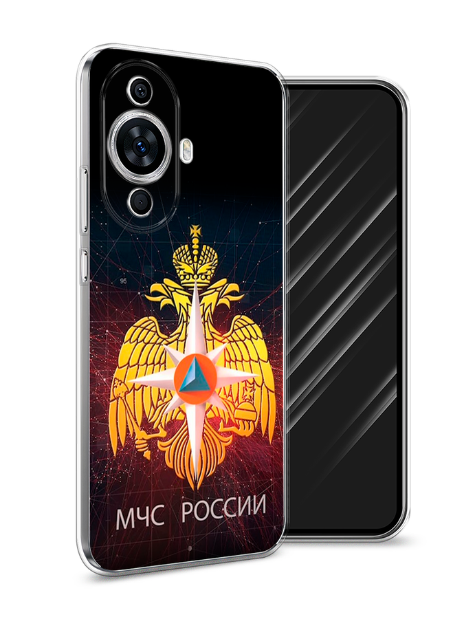 

Чехол Awog на Huawei Nova 11 "МЧС России", Черный;желтый;красный, 6121250-5