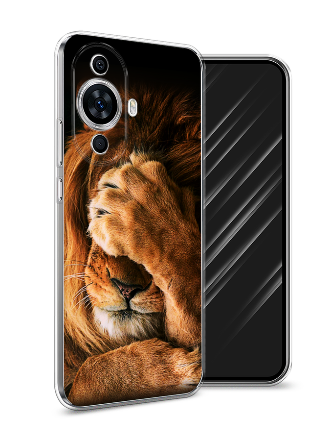 

Чехол Awog на Huawei Nova 11 "Львиный стыд", Коричневый;черный, 6121250-1