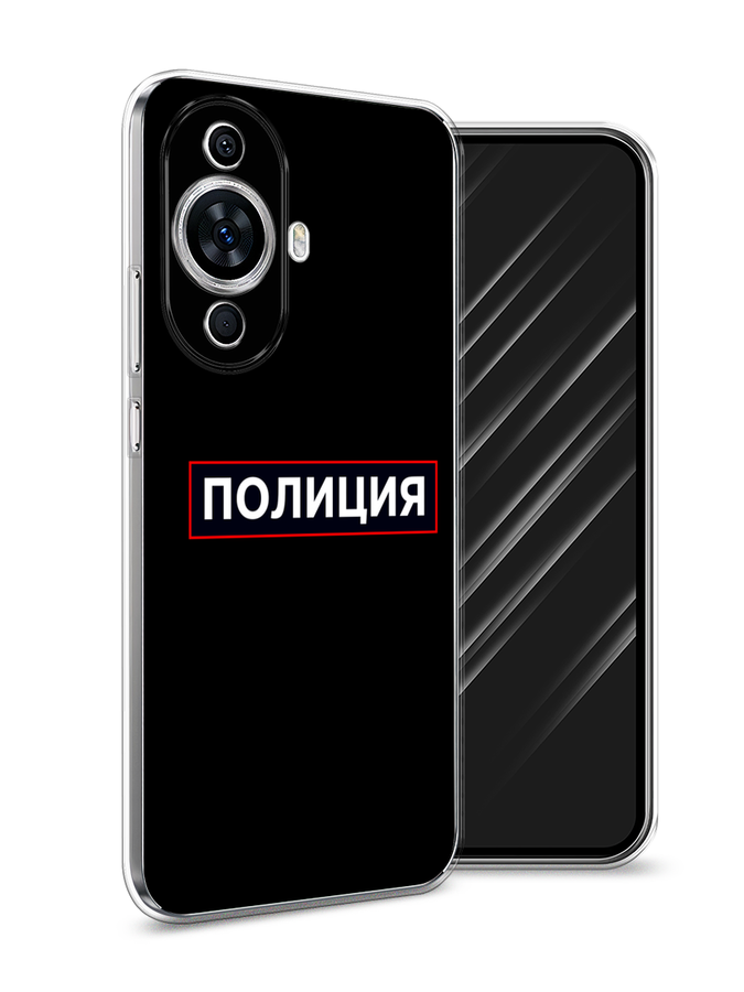 

Чехол Awog на Huawei Nova 11 "Police logo", Черный;белый;красный, 6121250-5