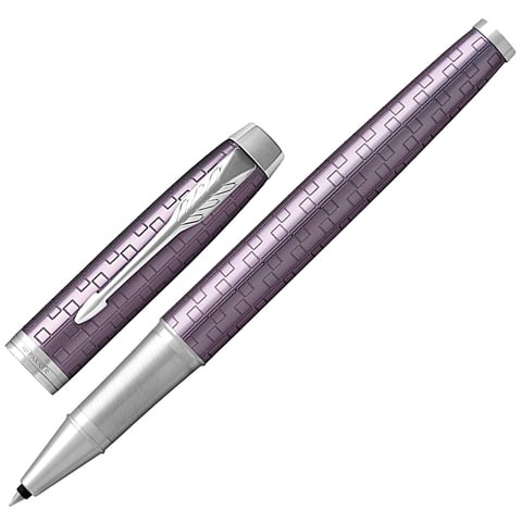 

Ручка-роллер PARKER IM Premium Dark Violet CT корпус фиолетов хром детали черная 1931639