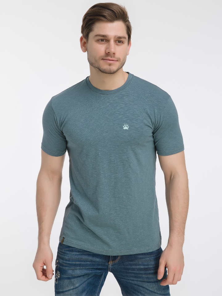 

Футболка мужская BEAR’S GEAR nadpis бирюзовая 2XL, Бирюзовый, nadpis