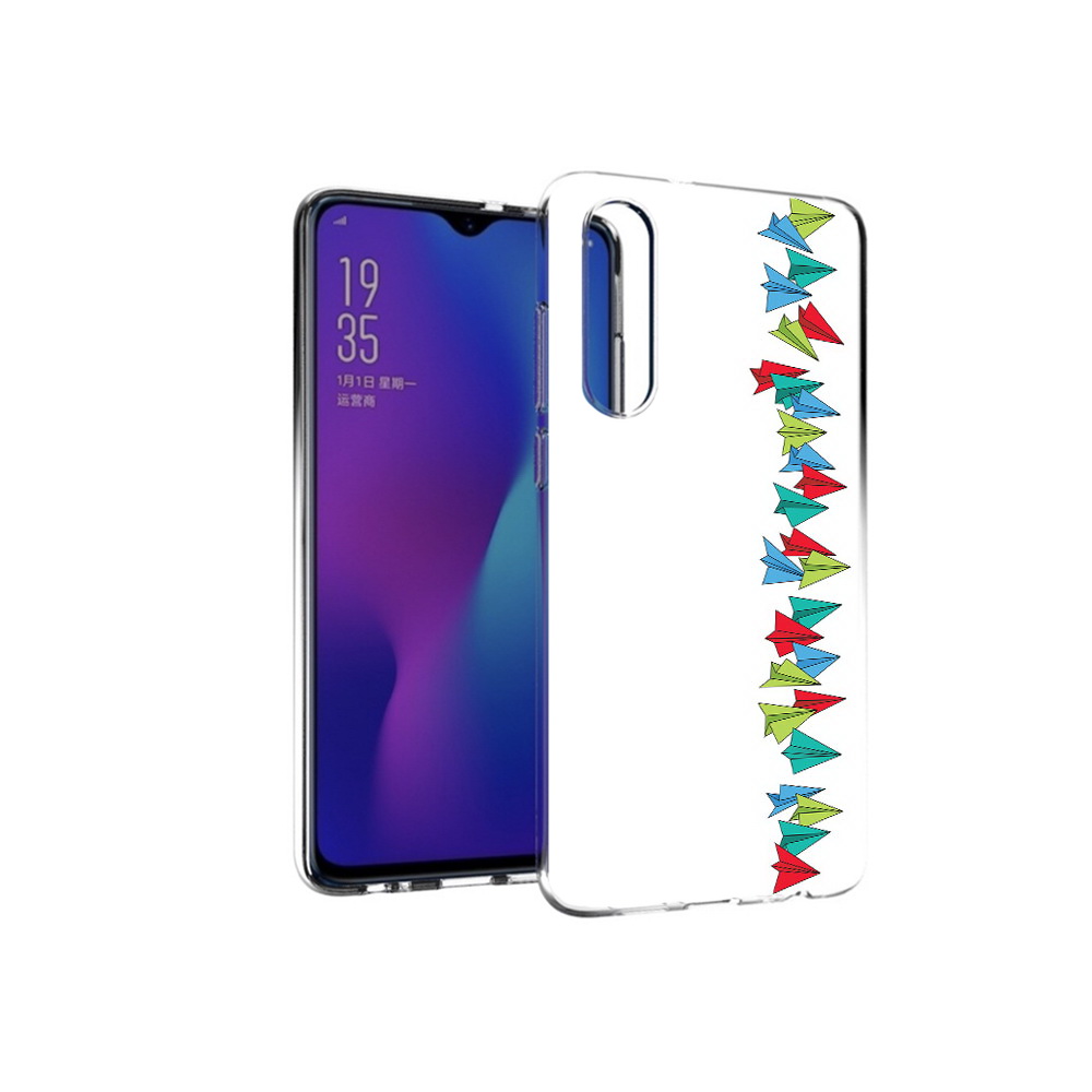 

Чехол MyPads Tocco для Huawei P30 самолетики из листочков, Прозрачный, Tocco