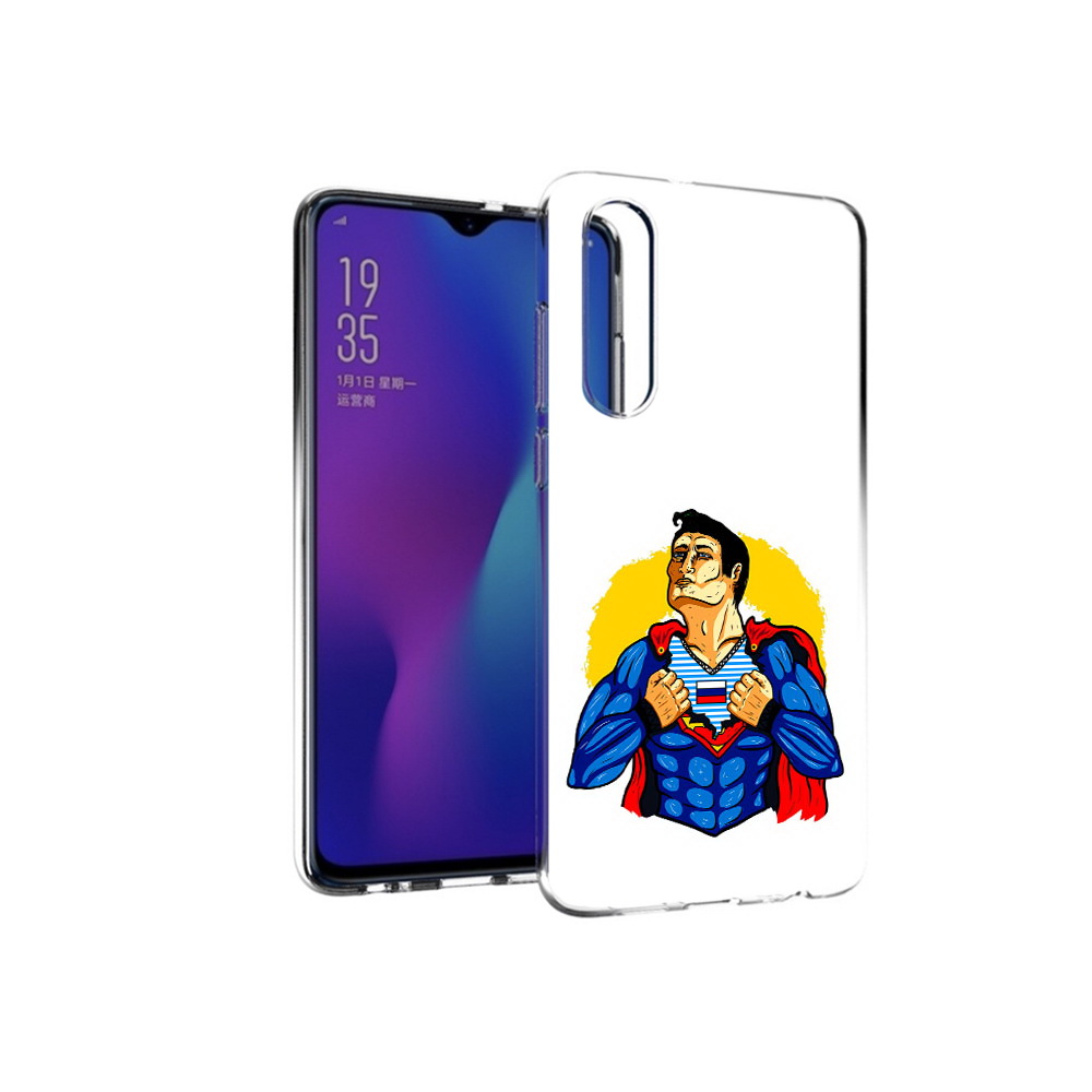 

Чехол MyPads Tocco для Huawei P30 русский супермен, Прозрачный, Tocco