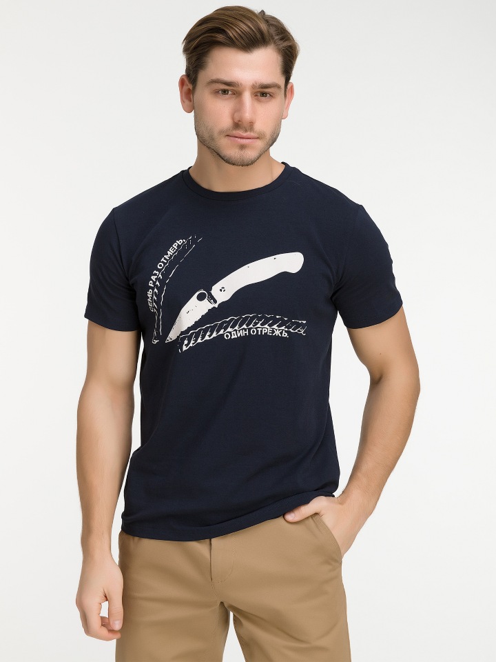 

Футболка мужская BEAR’S GEAR Ф10100607 синяя M, Ф10100607