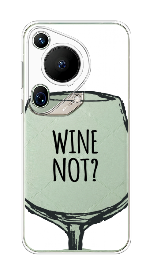 

Чехол на Huawei Pura 70 Ultra "Wine not white", Белый, 6124550-1