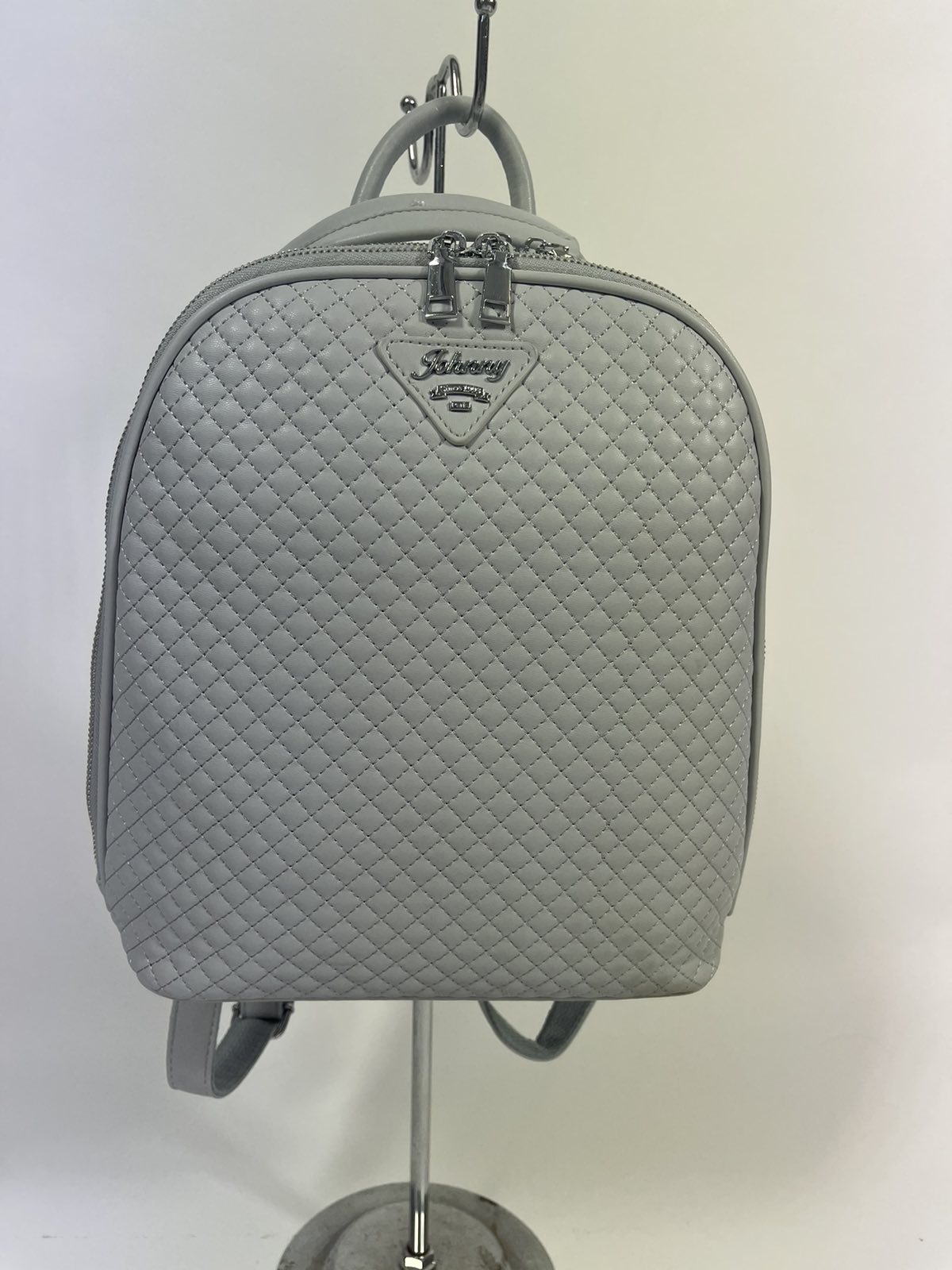 Рюкзак женский Johnny 7150 светло-серый, 31х13х27 см