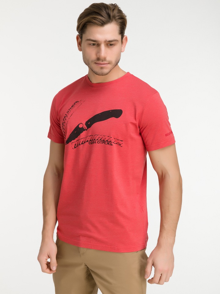 

Футболка мужская BEAR’S GEAR Ф10100506 красная M, Ф10100506