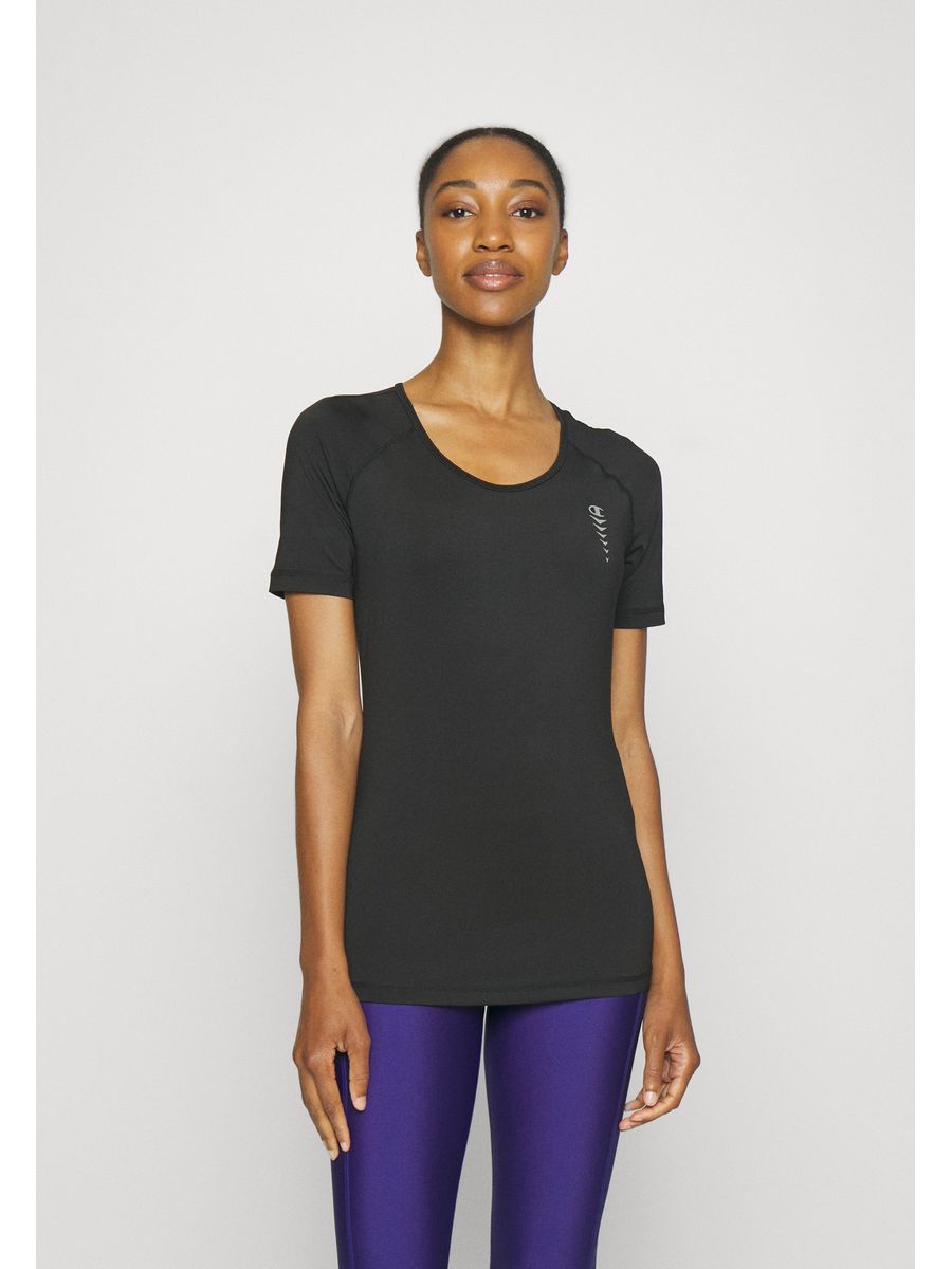 

Футболка женская Champion C7641D07A черная S, Черный, C7641D07A