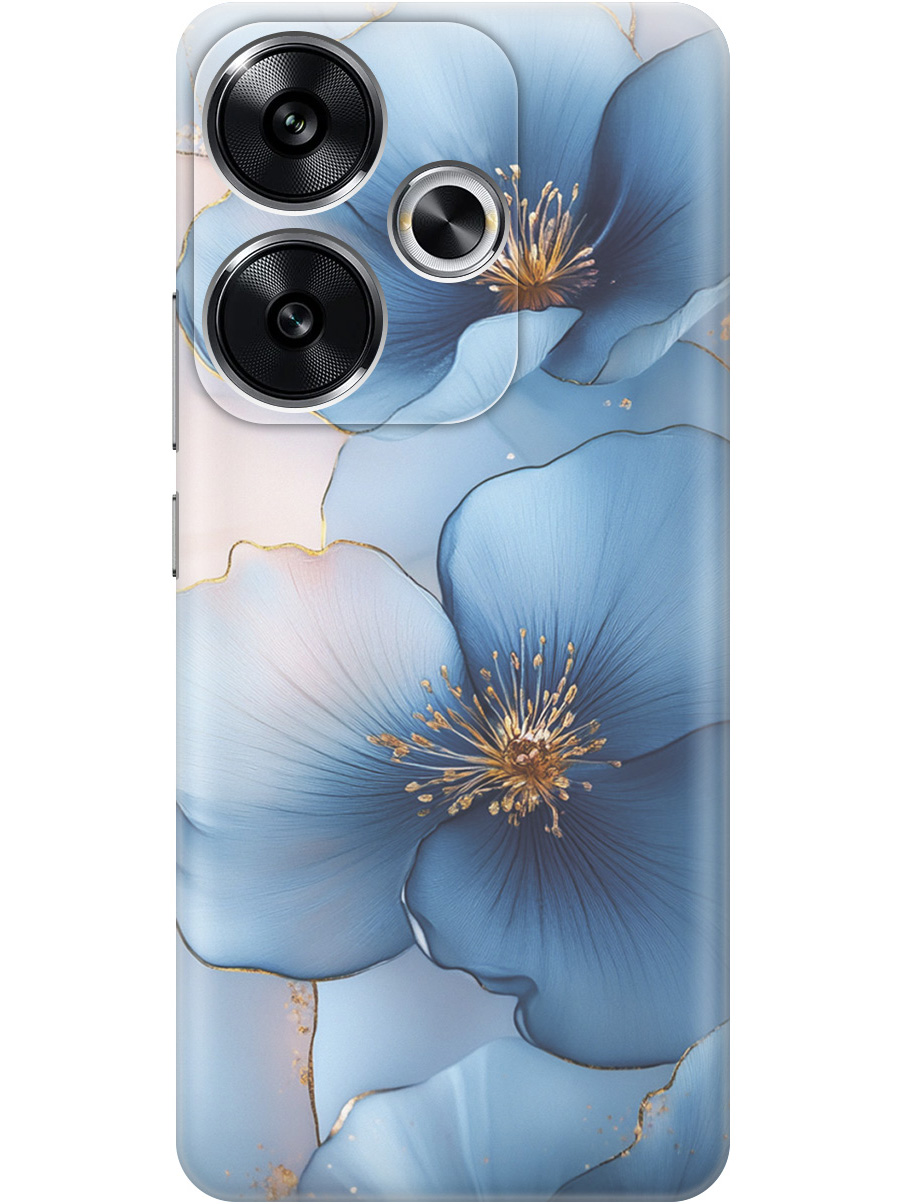 

Силиконовый чехол на Xiaomi Redmi Turbo 3, Poco F6 с принтом "Голубые ирисы", Прозрачный;голубой;синий, 783980824