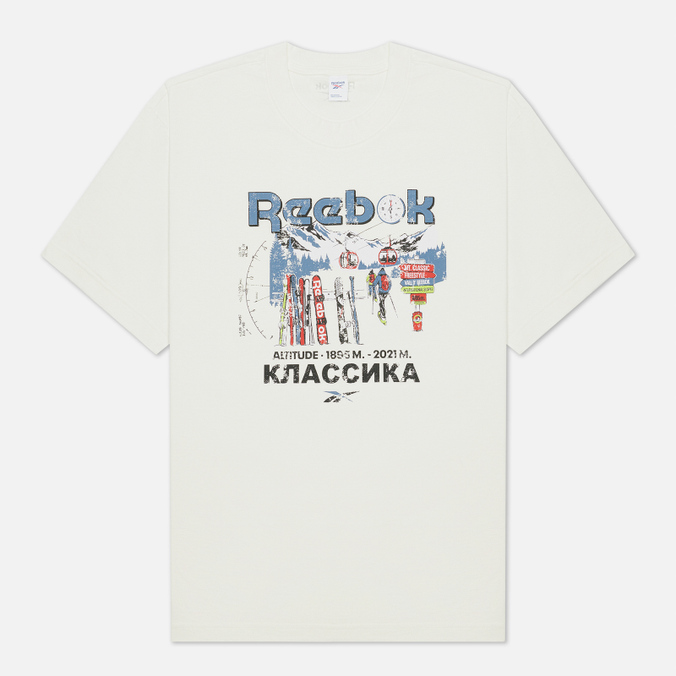

Футболка мужская Reebok GS4184 белая M, GS4184