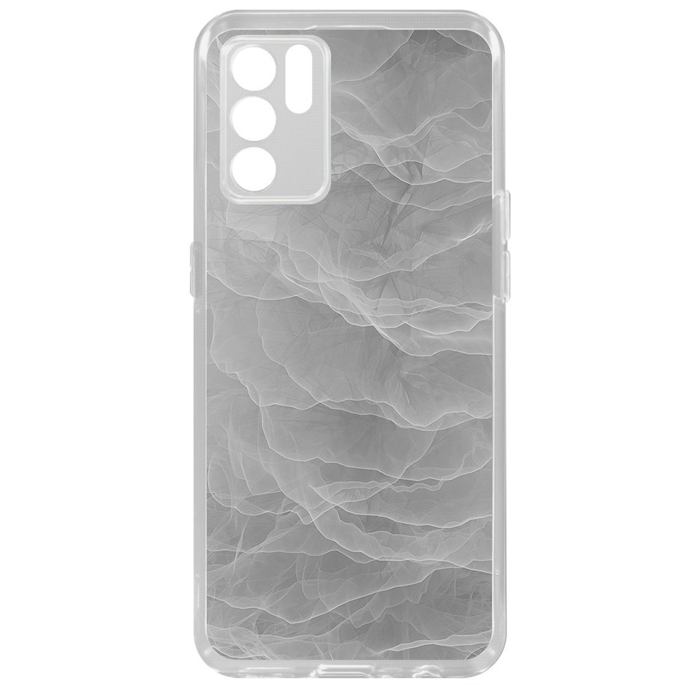 

Чехол-накладка Krutoff Clear Case Абстракт туман для Oppo Reno6, Прозрачный
