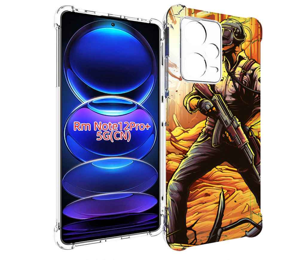 

Чехол MyPads Пабг для Xiaomi Redmi Note 12 Pro + Plus, Прозрачный, Tocco