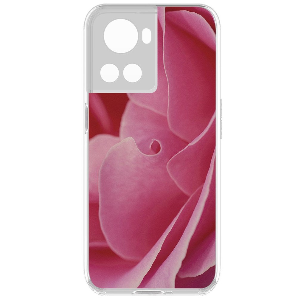 

Чехол-накладка Krutoff Clear Case Лепестки для OnePlus 10R, Прозрачный