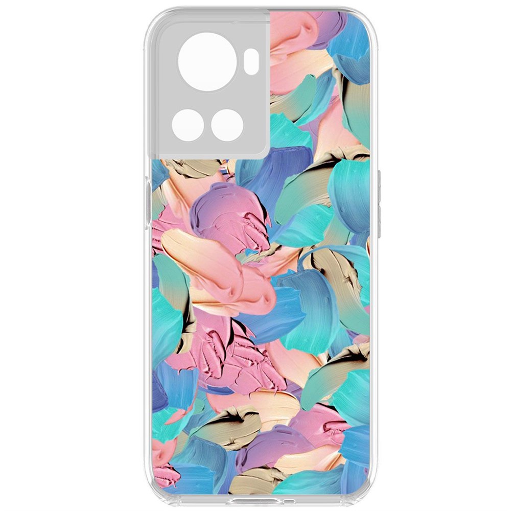 

Чехол-накладка Krutoff Clear Case Абстракт краска для OnePlus 10R, Прозрачный