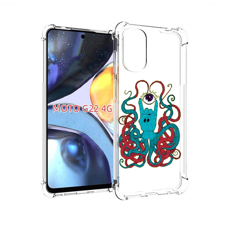 

Чехол MyPads осьминог-рука абстракция для Motorola Moto G22 4G, Прозрачный, Tocco