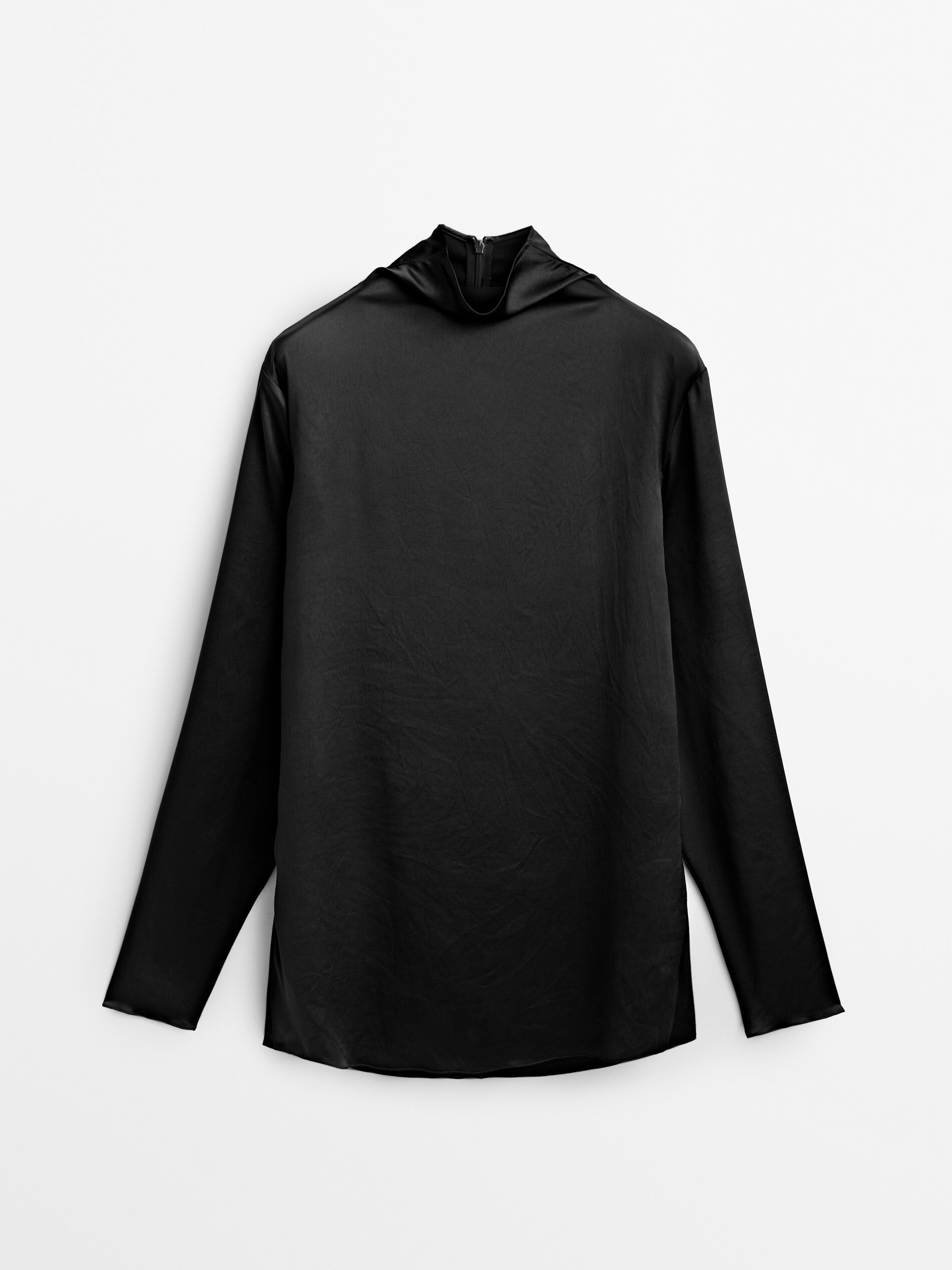 

Блуза женская Massimo Dutti 05153555800 черная L, 05153555800
