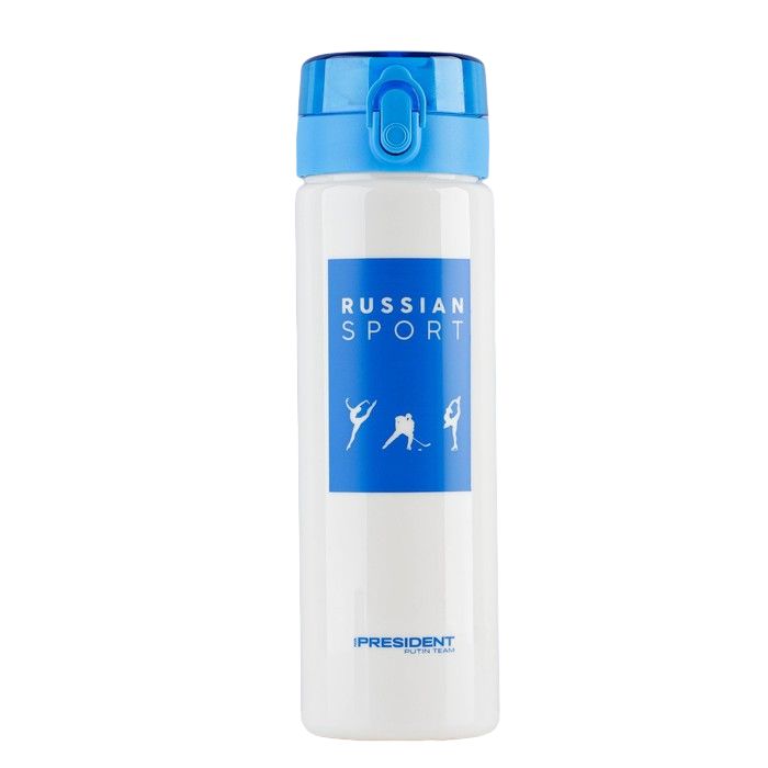 

Бутылка для воды "Russian sport", 750 мл, Белый;синий, Russian sport