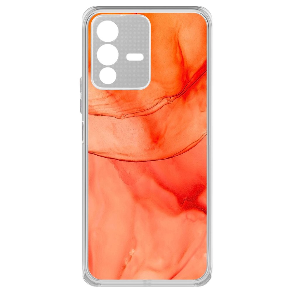 

Чехол-накладка Krutoff Clear Case Абстракт оранж для Vivo V23 5G