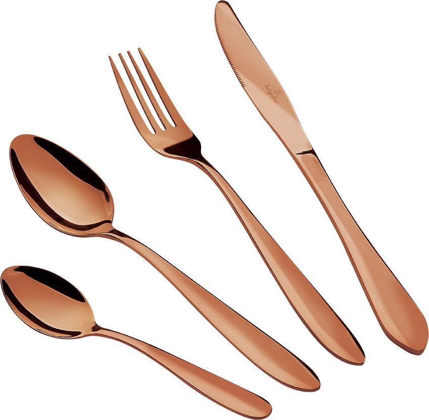 

Набор столовых приборов Berlinger Haus Rosegold Line, BH-2623, 24 предмета, Золотистый