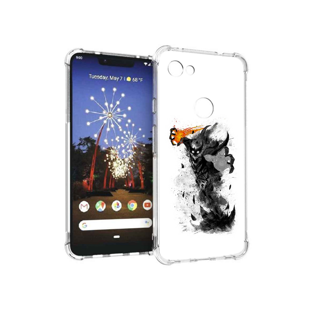 

Чехол MyPads Tocco для Google Pixel 3 XL nevermore черно белый, Прозрачный, Tocco