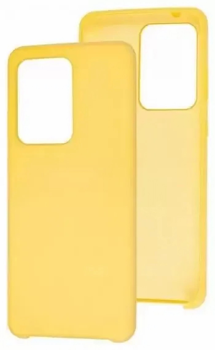 Накладка силикон для Samsung Silicone Cover Galaxy S20 Ultra (S11+) Yellow