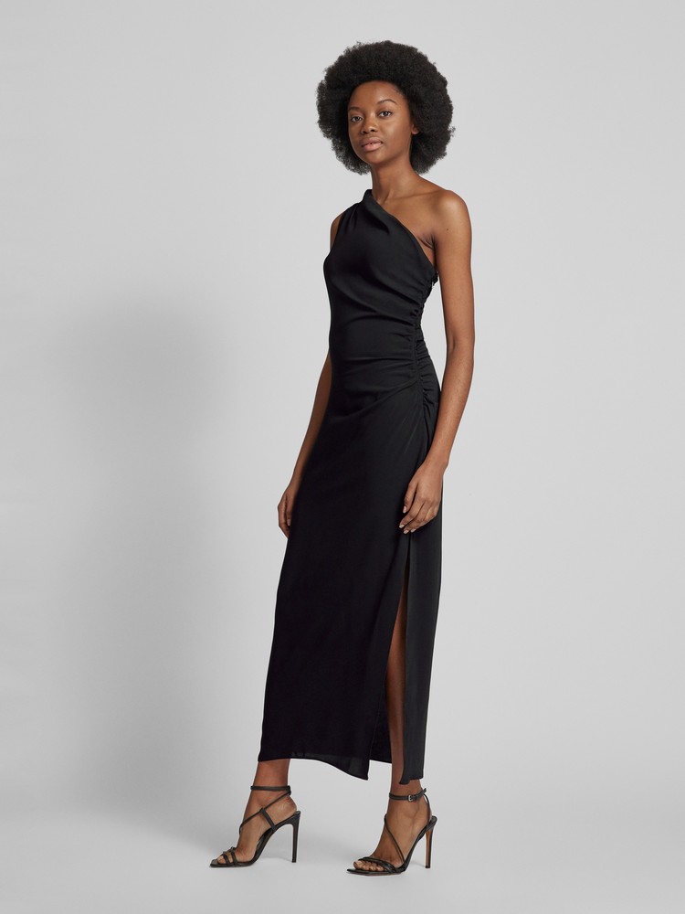 

Платье женское Mango 67096334 черное XL, Черный, 67096334