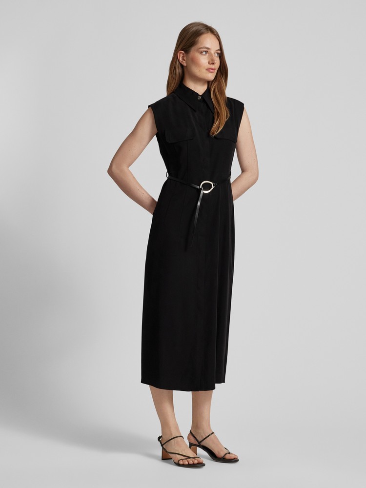 

Платье женское Mango 67035738 черное M, Черный, 67035738