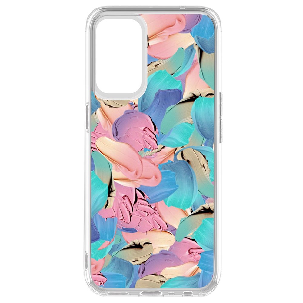 

Чехол-накладка Krutoff Clear Case Абстракт краска для Oppo Reno5, Прозрачный