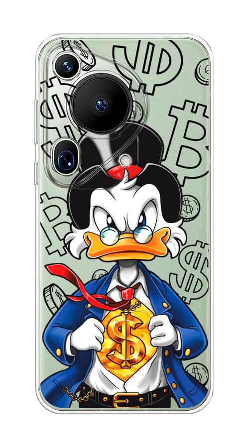 

Чехол на Huawei Pura 70 Ultra "Scrooge Goldman", Черный;белый;синий, 6124550-1