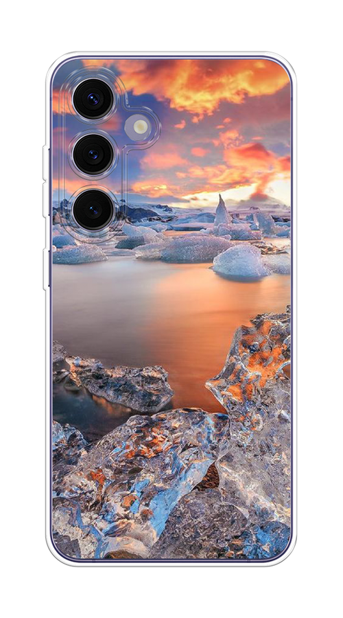 

Чехол на Samsung Galaxy S24 Plus Ледники, Синий;оранжевый, 2109150-1