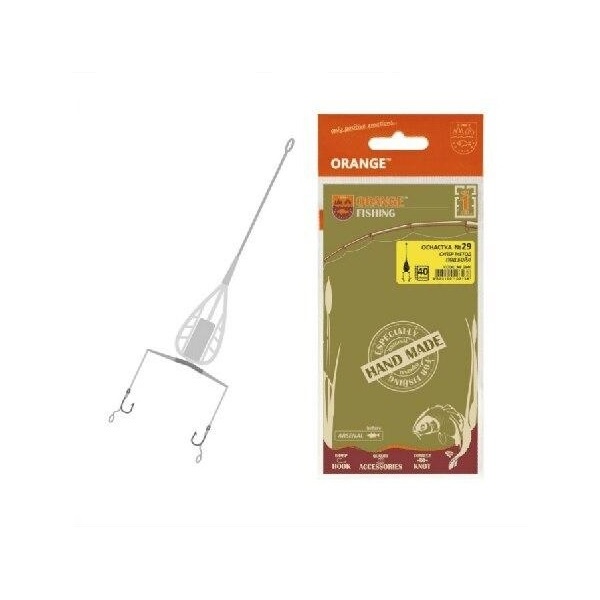 

Оснастка карповая ORANGE для бойла по 5 шт, 29 Method Feeder Leadcore, 30 гр, Зеленый, Method Feeder Leadcore