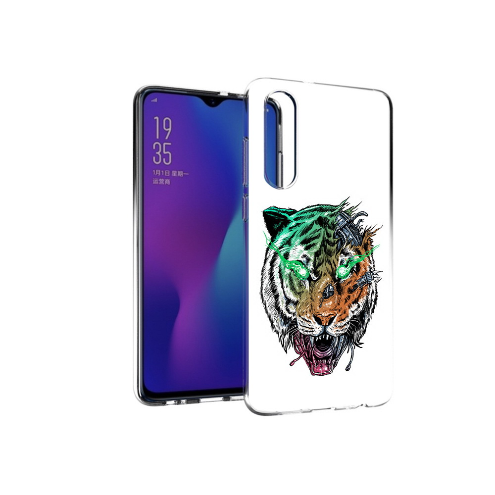 

Чехол MyPads Tocco для Huawei P30 робо-тигр, Прозрачный, Tocco