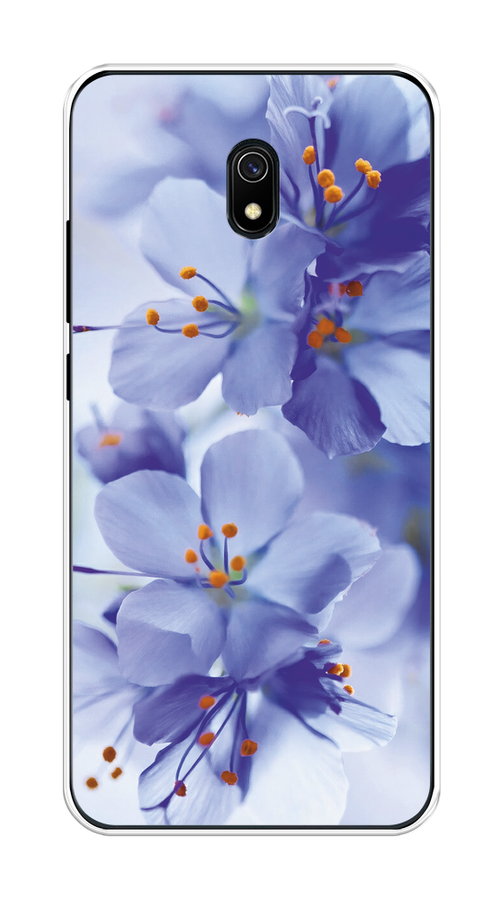 

Чехол на Xiaomi Redmi 8A "Фиолетовые цветки", Фиолетовый;синий, 37250-1