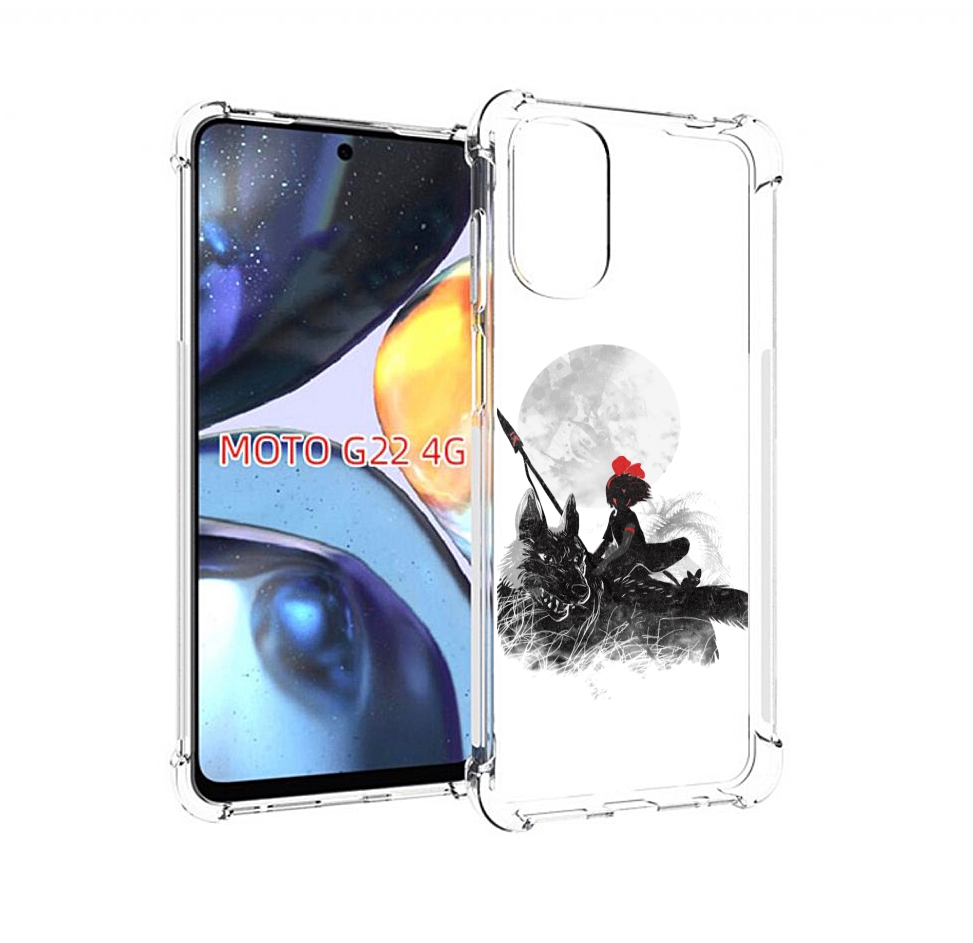 

Чехол MyPads мононоке для Motorola Moto G22 4G, Прозрачный, Tocco