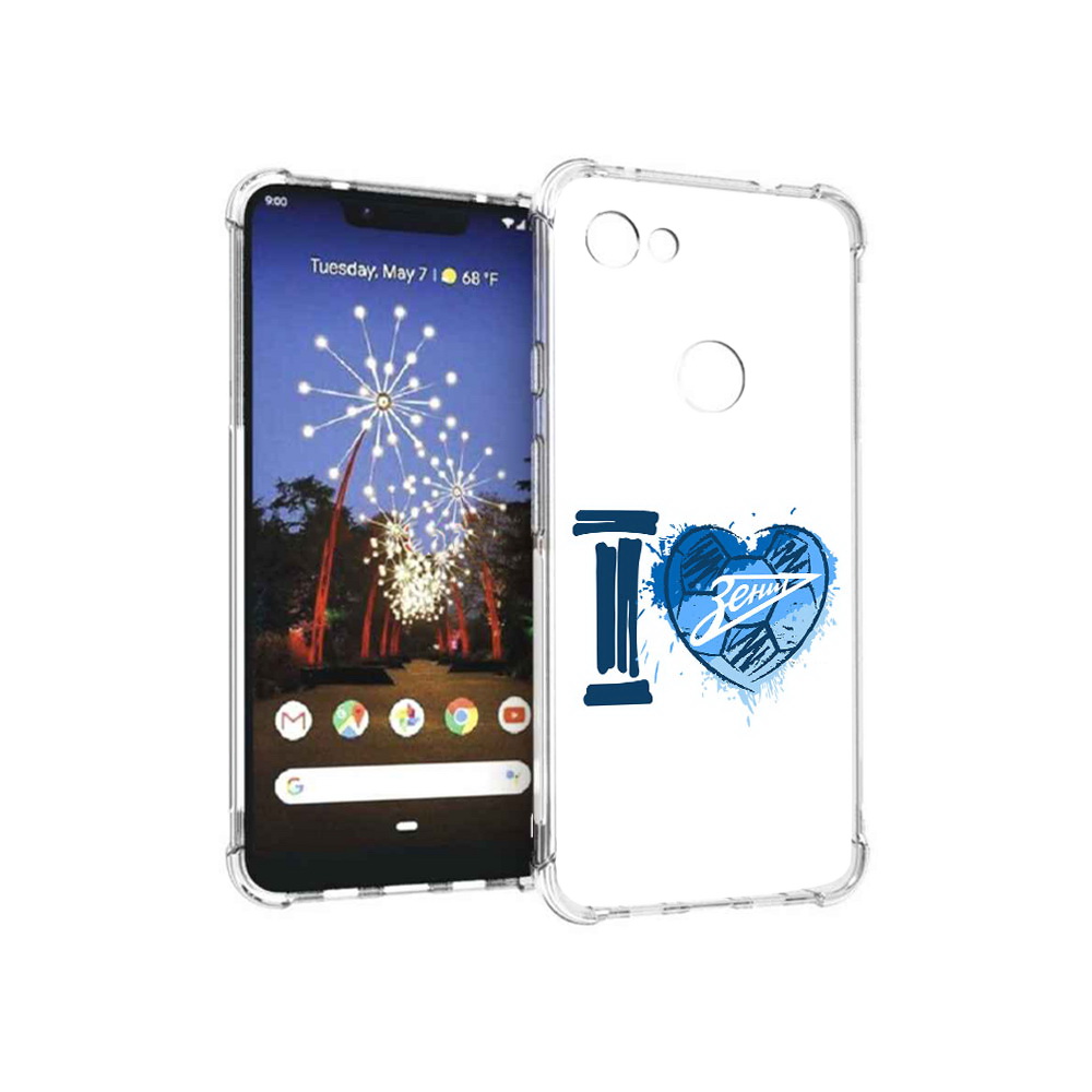 

Чехол MyPads Tocco для Google Pixel 3 XL ФК я люблю зенит, Прозрачный, Tocco