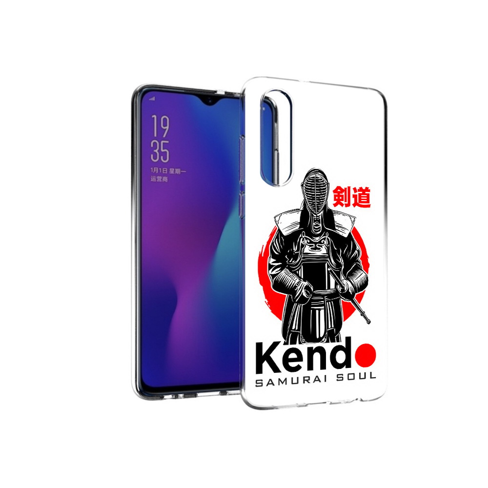

Чехол MyPads Tocco для Huawei P30 рисованый самурай, Прозрачный, Tocco