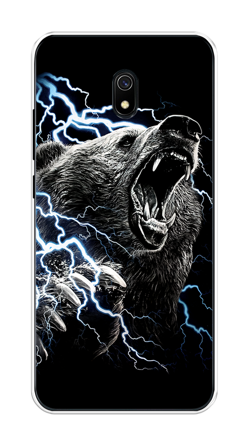 

Чехол на Xiaomi Redmi 8A "Гроза и медведь", Черный;серый;серебристый, 37250-1