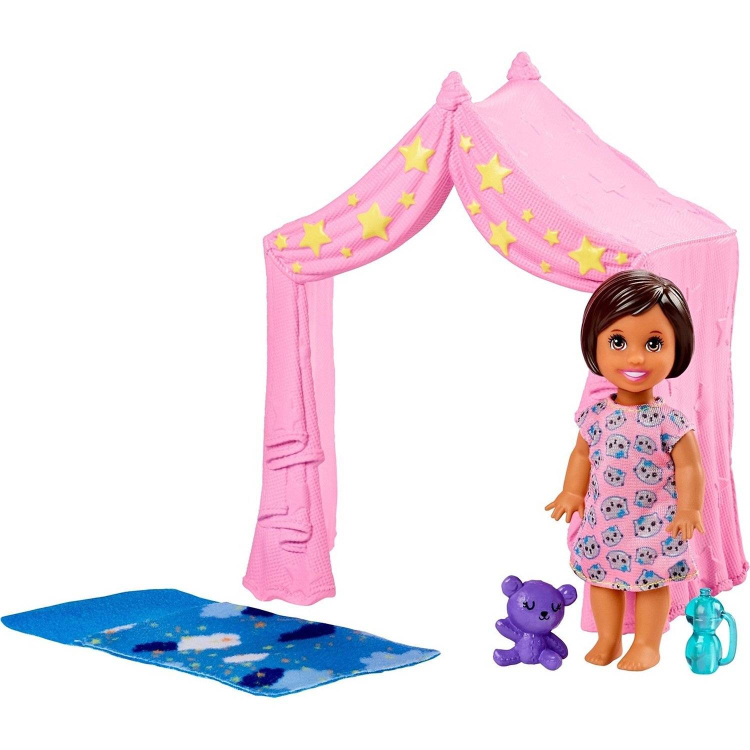 

Кукла Barbie Игра с малышом "Девочка брюнетка", 10,5 см FXG94/FXG97